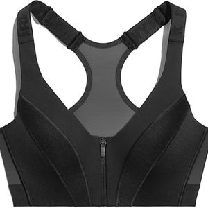 Adidas Ivy Park Medium Support Zip Bra Black